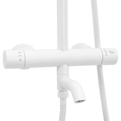 REA-P6608 - LUNGO termosztátos zuhanyszett, matt fehér