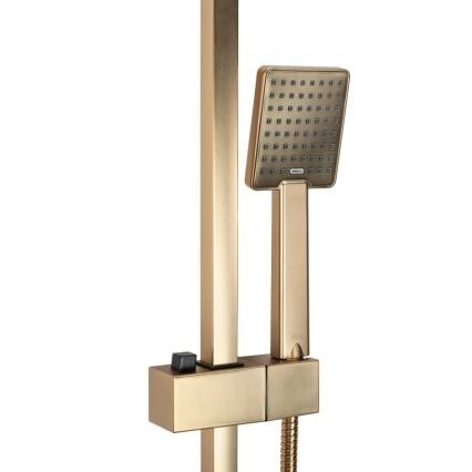 REA-P7050 - JACK csaptelepes zuhanyszett, szálcsiszolt arany