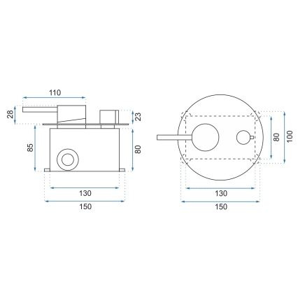 REA-P8007 - LUNGO zuhanyszett falba épített csapteleppel, fényes króm