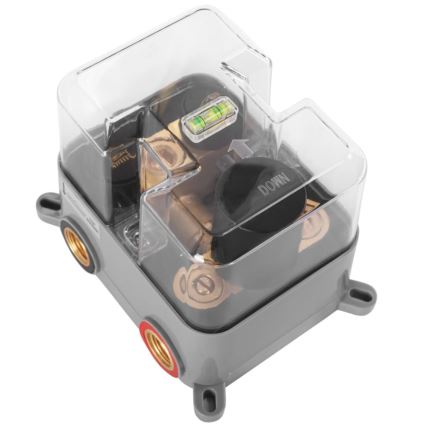 REA-P8551 - LUNGO termosztátos, falba süllyeszthető zuhanyszett, szálcsiszolt arany