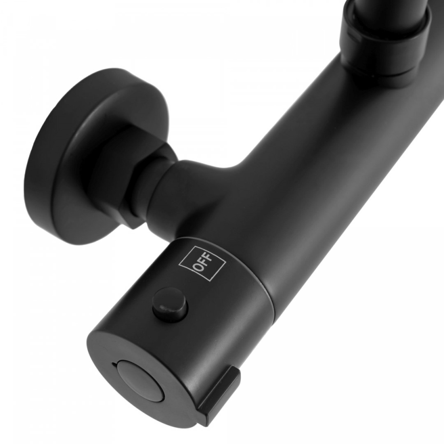 REA-P8804 - BLISS zuhanykészlet termosztátos csapteleppel, matt fekete