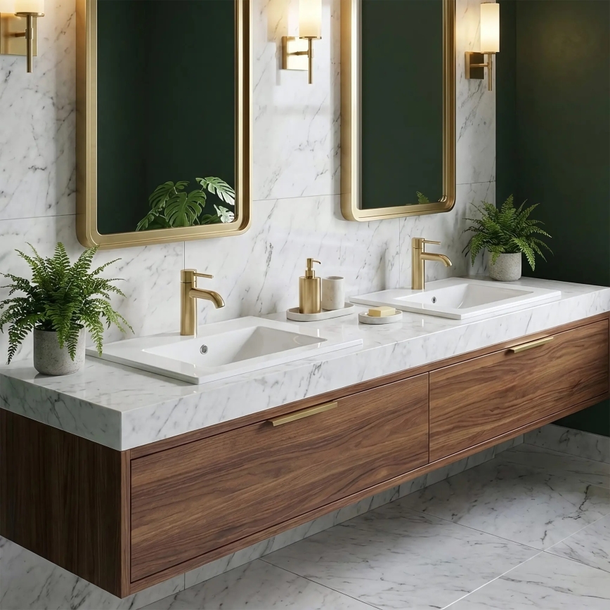 REA-U0040 - Süllyesztett mosdó DAFNE 46,5x76 cm kerámia/fényes fehér