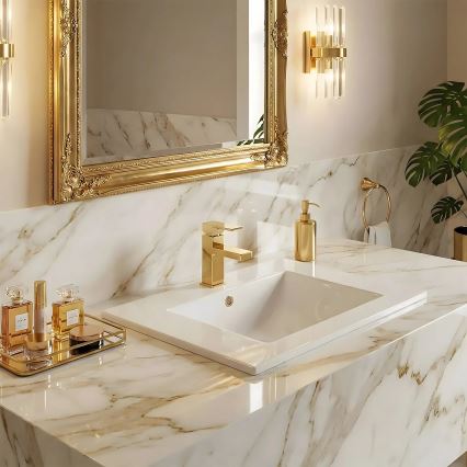 REA-U0190 - Süllyesztett mosdó DAFNE 46,5x72 cm kerámia/fényes fehér