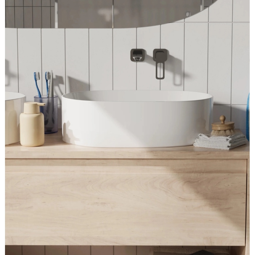 REA-U0600 - ALMA ráültethető mosdó 36x57 cm kerámia/fényes fehér