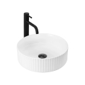 REA-U0601 - Pultba helyezhető mosdó DELIA 36 cm fényes fehér/kőhatású