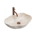 REA-U0619 - PEARL ráültethető mosdó 38 x 50,5 cm kerámia/bézs