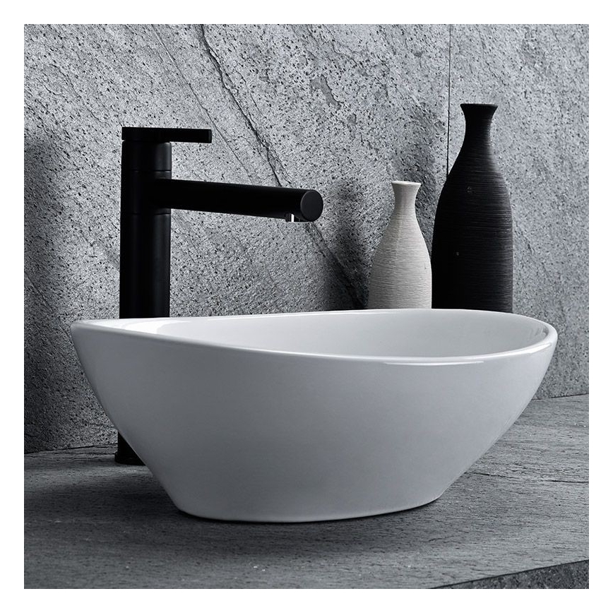 REA-U0623 - Ráültethető mosdó SOFIA MINI 27x34 cm kerámia/fényes fehér