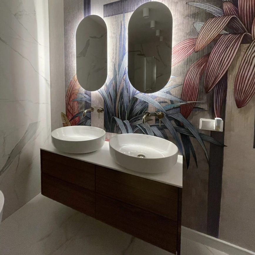 REA-U1223 - Ráépíthető mosdó QUEEN 41,5x55 cm kerámia/fényes fehér