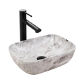 REA-U3321 - Ráépíthető mosdó BELINDA MINI 25x36 cm kerámia/szürke/kőhatású