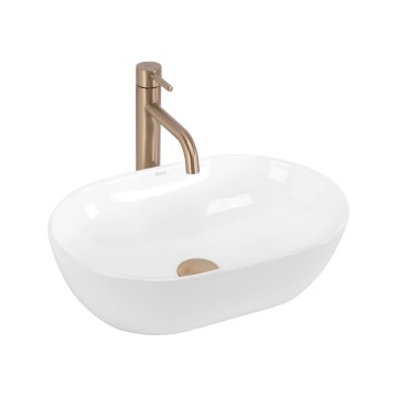 REA-U4330 - Ráépíthető mosdó AMELIA 31x45 cm kerámia/fényes fehér