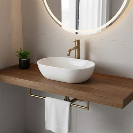 REA-U4330 - Ráépíthető mosdó AMELIA 31x45 cm kerámia/fényes fehér