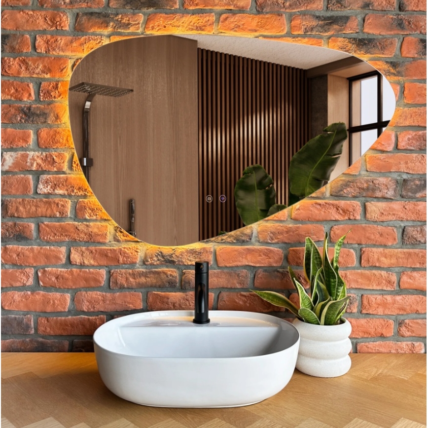 REA-U4620 - Ráépíthető mosdó AURA 38,5x50,5 cm kerámia/fényes fehér