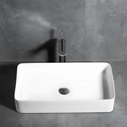 REA-U4800 - Ráépíthető mosdó DENIS 35x61,5 cm kerámia/fényes fehér