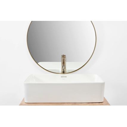 REA-U5055 - Ráültethető mosdó BERTA 35,5x56 cm kerámia/fényes fehér