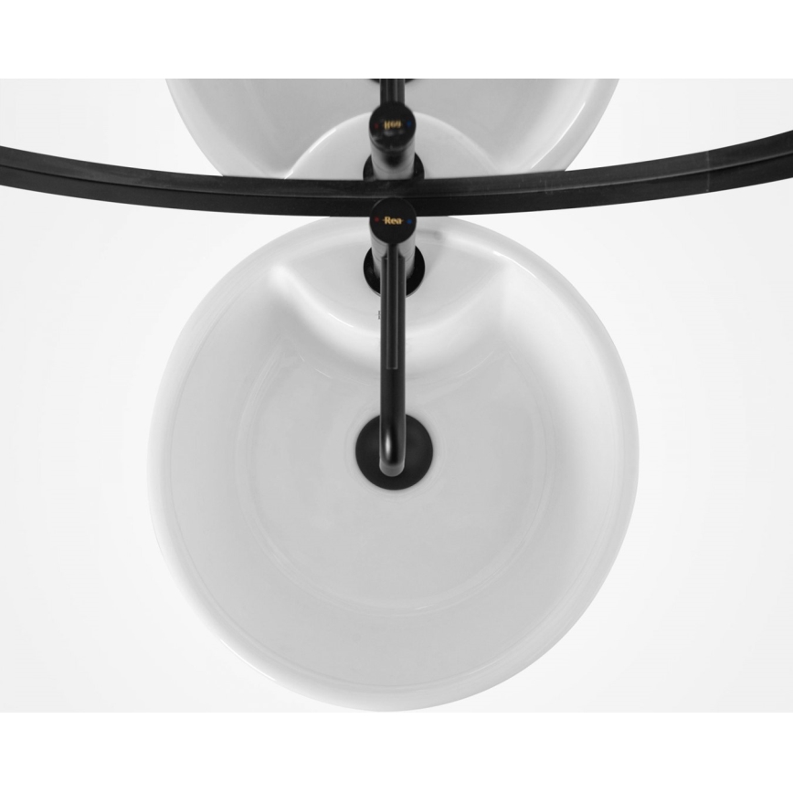 REA-U5635 - Szabadon álló BLANKA mosdó 85x40 cm kerámia/fényes fehér