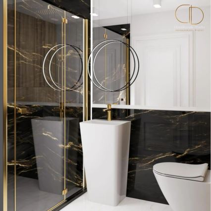 REA-U5637 - ARIS szabadon álló mosdó 37,5x44 cm kerámia/fényes fehér