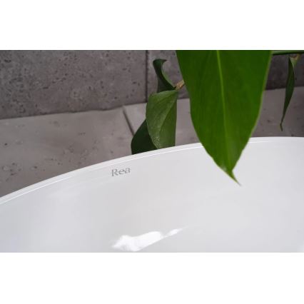 REA-U5660 - Ráépíthető mosdó MAYA 39x60 cm kerámia/fényes fehér