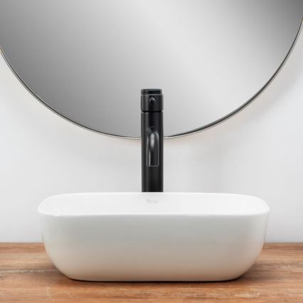 REA-U5667 - Munkalapra szerelhető mosdó BELINDA MINI 25x36 cm kerámia/fényes fehér