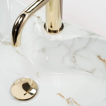 REA-U6504 - KELLY MINI pultba helyezhető mosdó 31x41 cm, kerámia/kőhatású