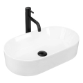 REA-U9108 - LAYLA 30x53 cm ráültethető mosdó, kerámia / fényes fehér