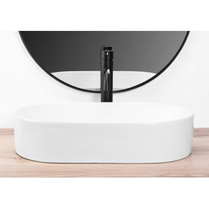 REA-U9108 - LAYLA 30x53 cm ráültethető mosdó, kerámia / fényes fehér