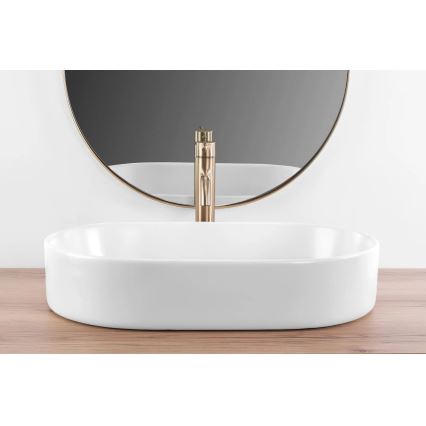 REA-U9657 - NADIA ráültethető mosdó 38,5x61 cm kerámia/matt fehér