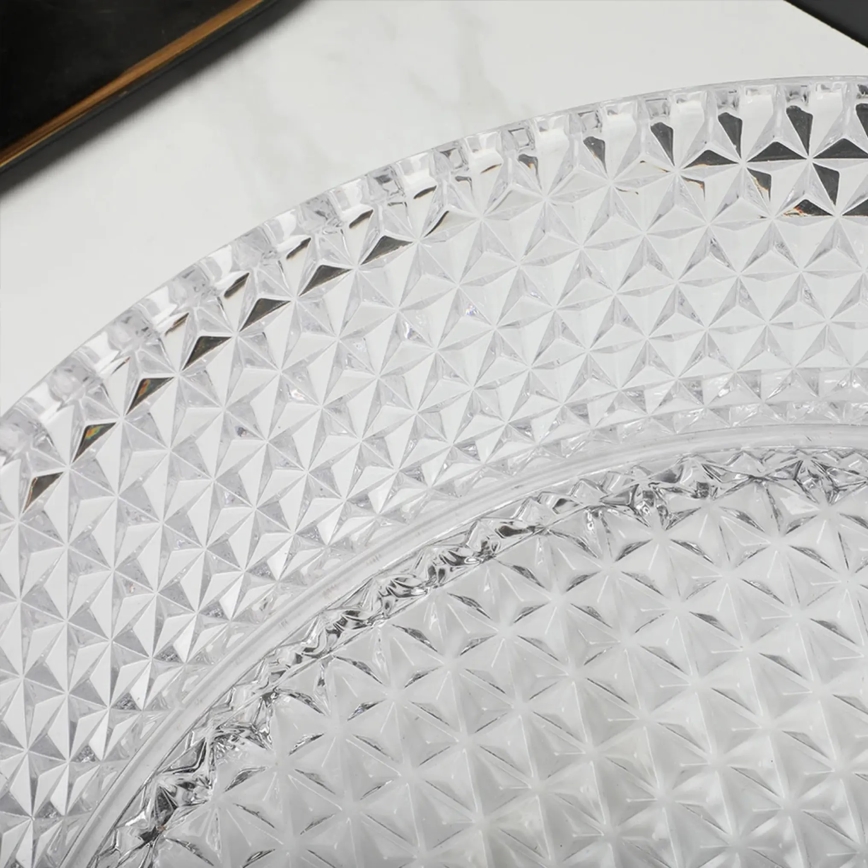 REA-U9670 - CRISTAL ráépíthető mosdó, átmérő 35,5 cm, átlátszó üveg