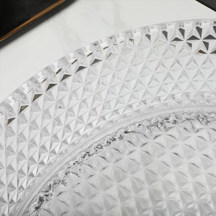 REA-U9670 - Ráépíthető mosdó CRISTAL 35,5 cm üveg/átlátszó