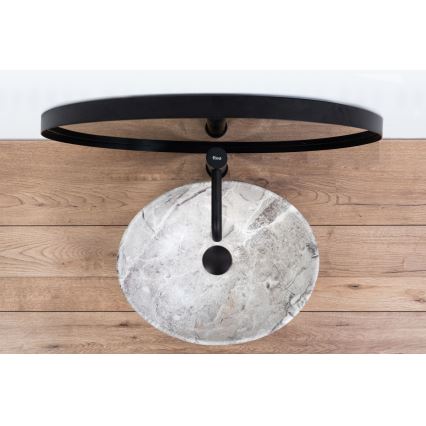 REA-U9908 - SOFIA ráépíthető mosdó 34,5x41 cm kerámia/kőhatású