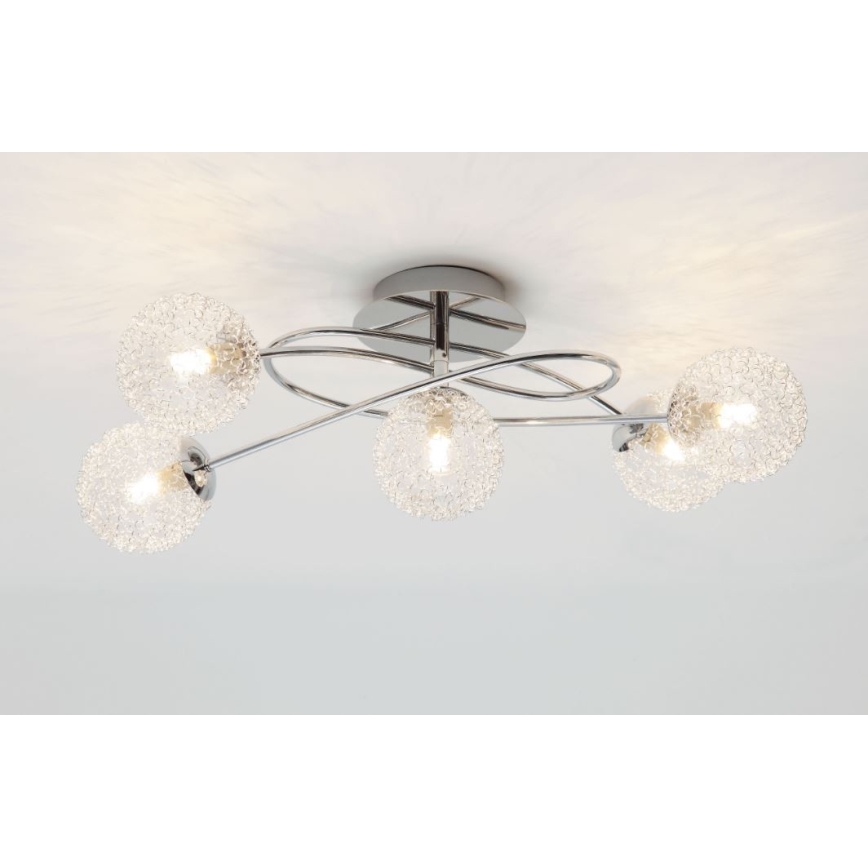 Reality - Felületre szerelhető csillár WIRE 5xG9/28W/230V