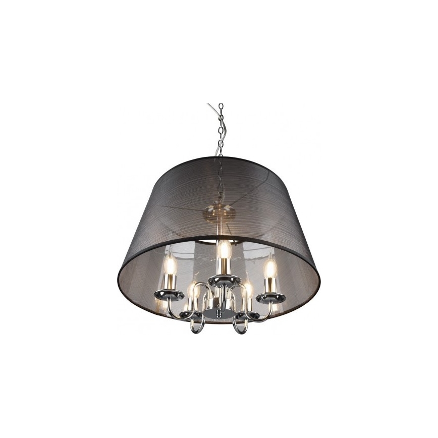 Reality - láncos LED csillár CIMA 5xE14/40W/230V fekete