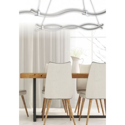 Reality - LED Csillár zsinóron WAVE LED/16W/230V + LED/9W