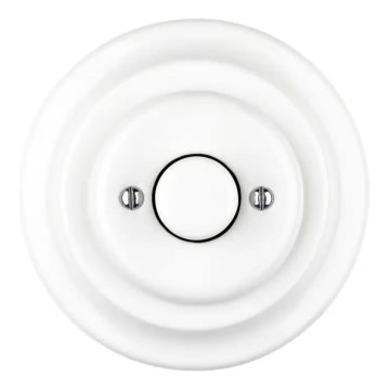 Reblig - Porcelán retro forgatógombos fényerőszabályzó kerettel 250V/10A fehér