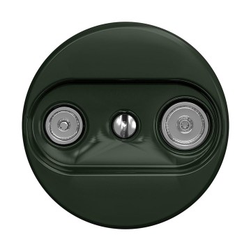 Reblig - Retro előfizetői aljzat TV+R (végső) keret nélkül zöld