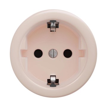 Reblig - Retro háztartási fali konnektor keret nélkül SCHUKO 230V/16A antik rózsaszín