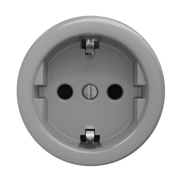 Reblig - Retro keret nélküli fali aljzat SCHUKO 230V/16A, szürke