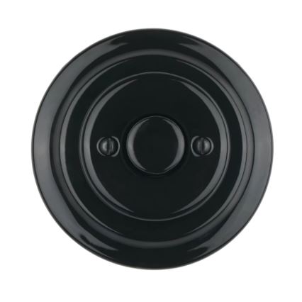 Reblig - Retro porcelán forgó fényerőszabályozó kerettel 250V/10A fekete
