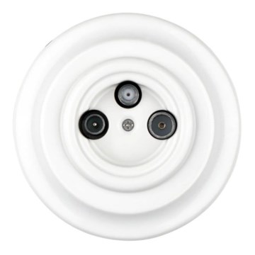 Reblig - Retro porcelán TV/SAT-W aljzat fehér kerettel