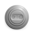Reblig - Retro TV+R előfizetői aljzat (végső) kerettel, szürke
