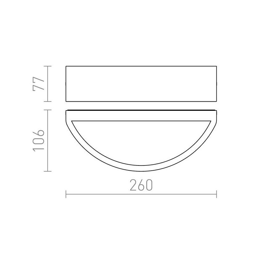 RED - Design Rendl - R10365- Kültéri fali lámpa LESA 1xE27/26W/230V IP54