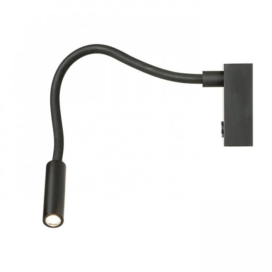 RED - Design Rendl - R10541 - AIM LED flexibilis lámpa LED/3W/230V fekete