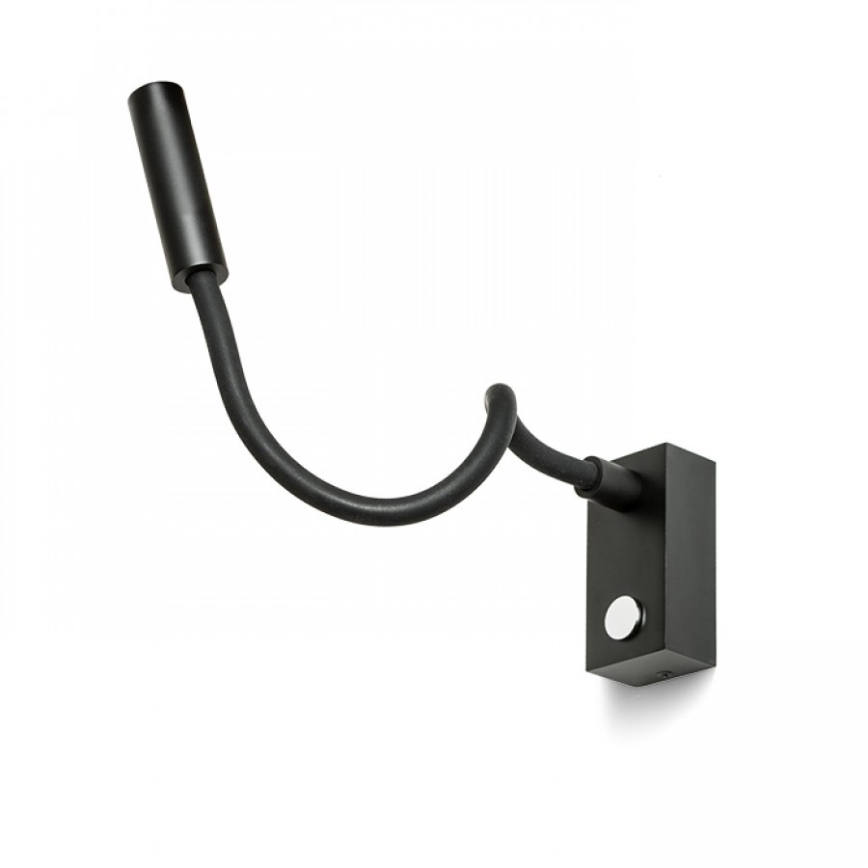 RED - Design Rendl - R10541 - AIM LED flexibilis lámpa LED/3W/230V fekete