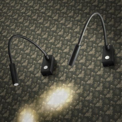 RED - Design Rendl - R10541 - AIM LED flexibilis lámpa LED/3W/230V fekete