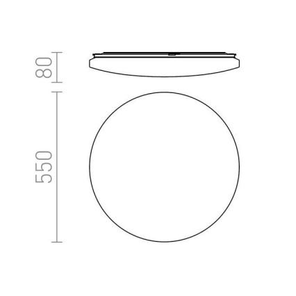 RED - Design Rendl - R12434 - LED Mennyezeti lámpa SEMPRE LED/56W/230V kerek