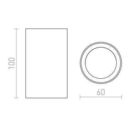 RED - Design Rendl - R12668 - Spotlámpa GAYA 1xGU10/35W/230V