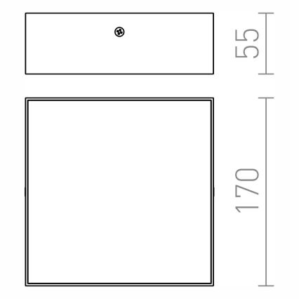 RED - Design Rendl - R12849 - LED Mennyezeti lámpa LARISA LED/15W/230V fekete