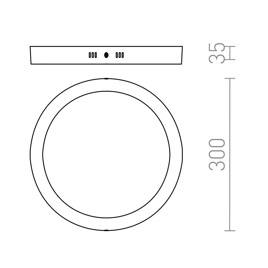 RED - Design Rendl - R12973 - LED Mennyezeti lámpa SOCORRO LED/24W/230V