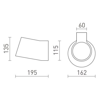 RED - Design Rendl - R13520 - Fali lámpa BENITA 1xE14/25W/230V