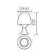 Redo 01-1042 - LED Asztali lámpa BOBO LED/2,5W/230V fehér