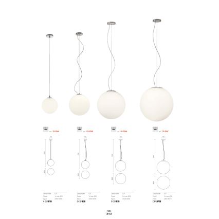 Redo 01-1066 - Csillár zsinóron OLA 2xE27/42W/230V átm. 40 cm